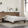 Cadre de lit sans matelas chêne marron 100x200 cm 
