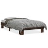 Cadre de lit sans matelas chêne marron 100x200 cm 