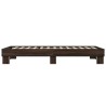 Cadre de lit sans matelas chêne marron 100x200 cm 