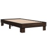 Cadre de lit sans matelas chêne marron 100x200 cm 