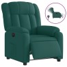 Fauteuil inclinable électrique Vert foncé Tissu 