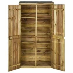 Abri à outils pour jardin Pin 85x48x177 cm 