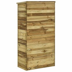 Abri à outils pour jardin Pin 85x48x177 cm 
