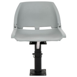 Sièges bateau lot de 2 piédestal hauteur réglable pivotant 360° 