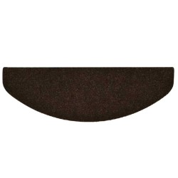 Tapis d'escalier autocollant 20 pcs marron 65x21x4 cm 