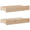 Lit de jour avec tiroirs sans matelas 90x190 cm bois massif 