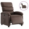 Fauteuil inclinable électrique Marron Similicuir 