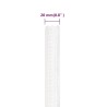 Corde de bateau Blanc complet 20 mm 25 m Polypropylène 