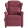 Fauteuil de massage inclinable électrique Rouge bordeaux Tissu 