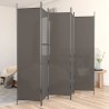 Cloison de séparation 5 panneaux Anthracite 250x220 cm Tissu 