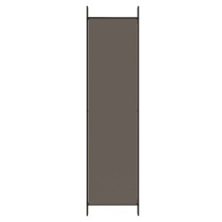 Cloison de séparation 5 panneaux Anthracite 250x220 cm Tissu 