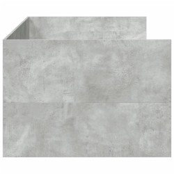 Lit de jour avec tiroirs sans matelas gris béton 100x200 cm 