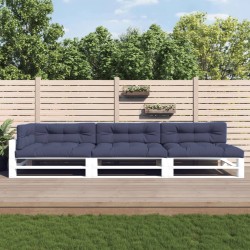 Coussins palette lot de 7 tissu bleu marine 