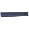 Coussins palette lot de 7 tissu bleu marine 
