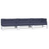 Coussins palette lot de 7 tissu bleu marine 