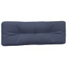 Coussins palette lot de 7 tissu bleu marine 