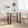 Table à dîner 110x50x76 cm Bois d'acacia solide 
