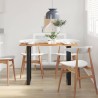Table à dîner 110x50x76 cm Bois d'acacia solide 