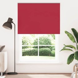 Store enrouleur occultant rouge largeur du tissu 161,6 cm 