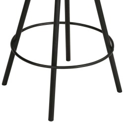 Tabourets de bar lot de 4 cuir véritable 