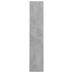 Armoire à chaussures murale Gris béton 60x18x90 cm Aggloméré 