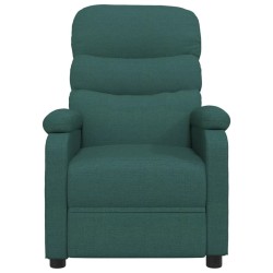 Fauteuil inclinable Vert foncé Tissu 