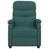 Fauteuil inclinable Vert foncé Tissu 