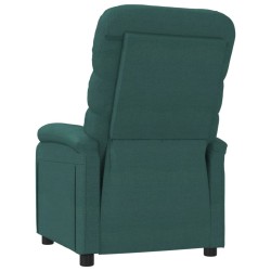 Fauteuil inclinable Vert foncé Tissu 