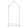 Portant de bois chauffage blanc 40x25x90 cm 