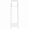 Portant de bois chauffage blanc 40x25x90 cm 