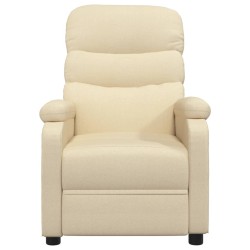 Fauteuil inclinable Crème Tissu 