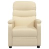 Fauteuil inclinable Crème Tissu 