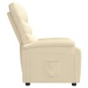 Fauteuil inclinable Crème Tissu 