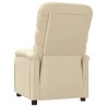 Fauteuil inclinable Crème Tissu 