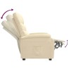 Fauteuil inclinable Crème Tissu 