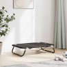 Lit pour chien pliable anthracite tissu Oxford et acier 