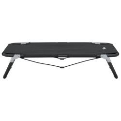 Lit pour chien pliable anthracite tissu Oxford et acier 