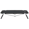 Lit pour chien pliable anthracite tissu Oxford et acier 