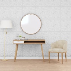 Panneaux muraux 12 pcs blanc 50x50 cm XPS 3 m² améthyste 