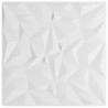 Panneaux muraux 12 pcs blanc 50x50 cm XPS 3 m² améthyste 