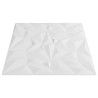Panneaux muraux 12 pcs blanc 50x50 cm XPS 3 m² améthyste 