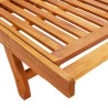Chaise longue de jardin avec coussin Bois d'acacia solide 