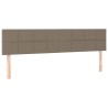 Têtes de lit 2 pcs Taupe 80x5x78/88 cm Tissu 