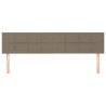 Têtes de lit 2 pcs Taupe 80x5x78/88 cm Tissu 