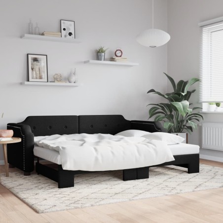 Lit de jour avec gigogne sans matelas 80x200 cm 