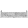 Cadre de lit avec tiroirs sans matelas gris béton 100x200 cm 