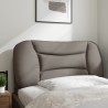 Coussin de tête de lit taupe 80 cm tissu 