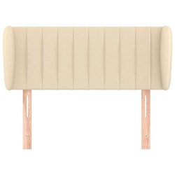 Tête de lit avec oreilles Crème 103x23x78/88 cm Tissu 