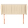 Tête de lit avec oreilles Crème 103x23x78/88 cm Tissu 