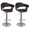 Tabourets de bar lot de 2 similicuir 